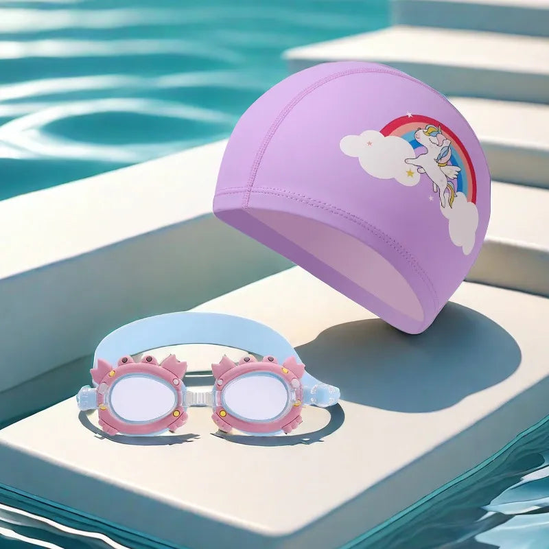 Cute Animal Cartoon Plastic Kid'S Swimming Goggles Glasses