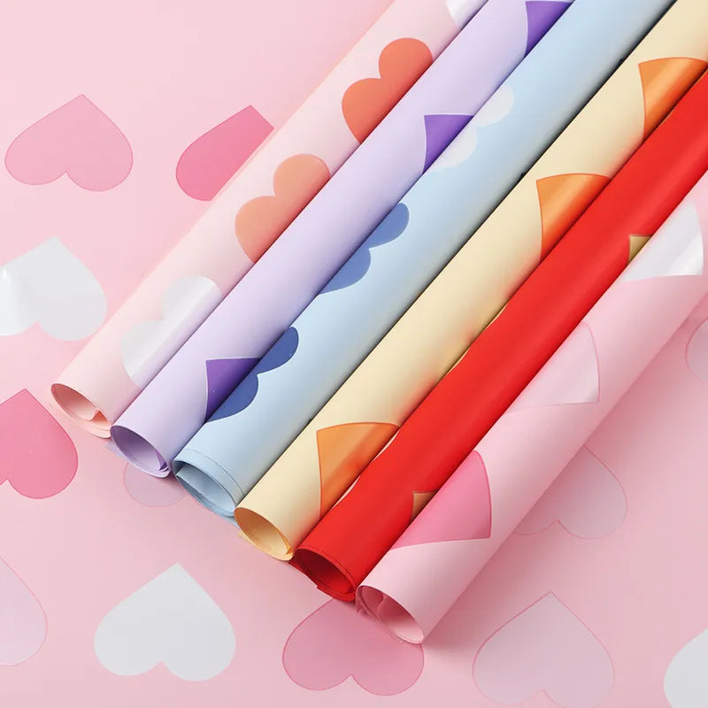 Casual Sweet Heart Shape Paper Date Festival Gift Wrapping Supplies Party Supplies Gift Wrapping Supplies 1 Set