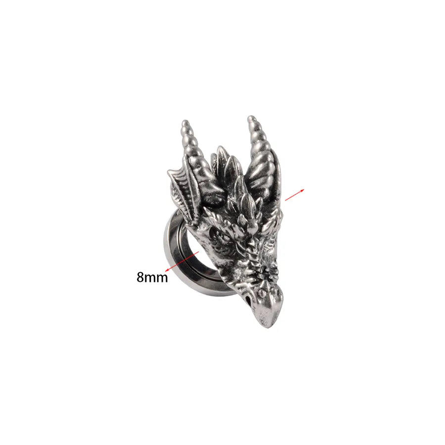 Hip-Hop Retro Solid Color 304 Stainless Steel Ear Studs