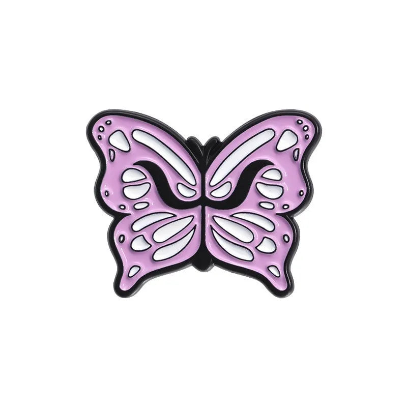Cartoon Style Pin Human Letter Butterfly Alloy Plating Unisex Brooches