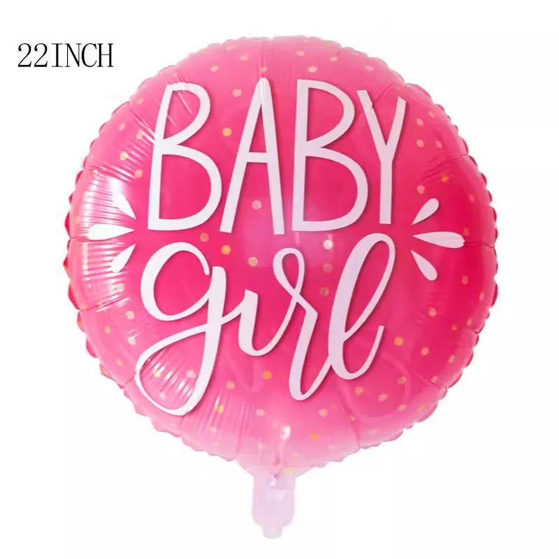 Gender Reveals Party Aluminum Film Ball Gender Male Treasure Female Treasure Bottle Birthday Party Venue Layout Aluminum Film Balloon