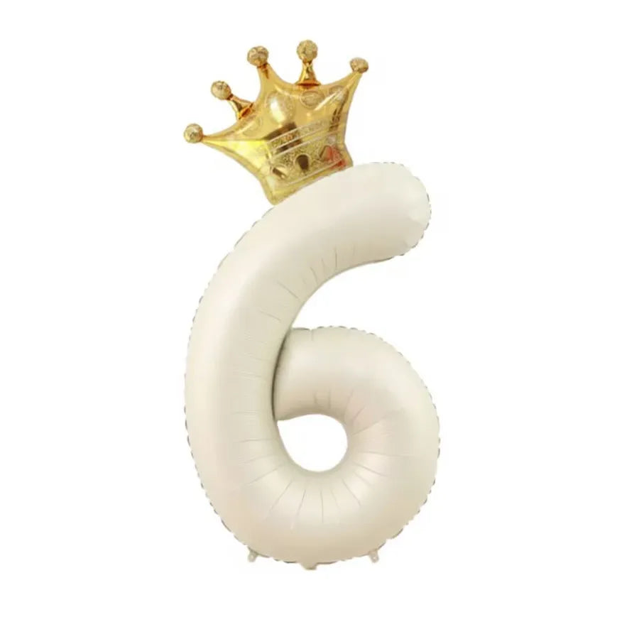 cute sweet number aluminum film birthday balloons