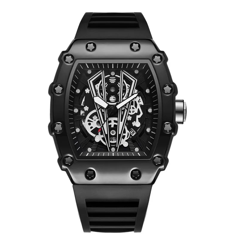 sports solid color buckle quartz men's watches