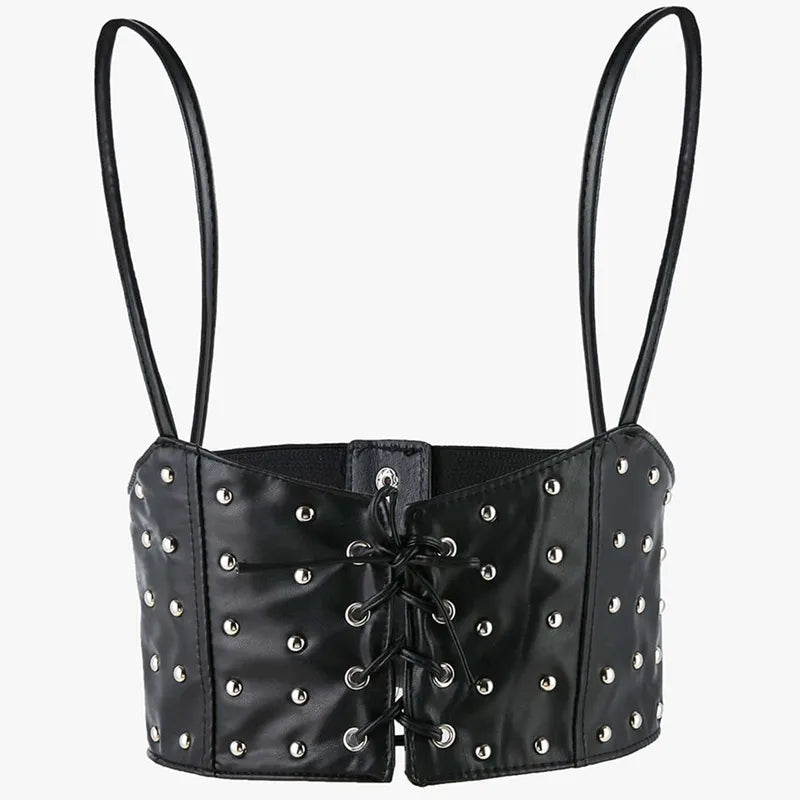elegant solid color pu leather  women's corset belts 1 piece