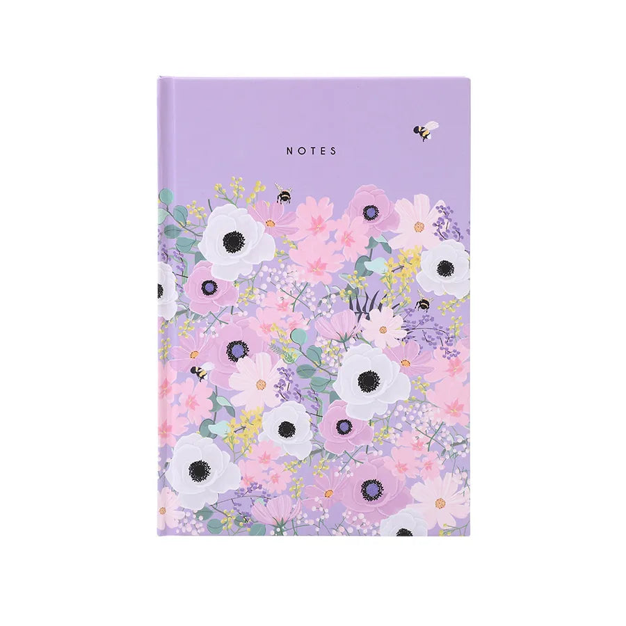 A5 Hard Cover New Flower Design Bullet Journal Notebook Creative Dotted Inner Pages Cute Style Wooden Pulp Material