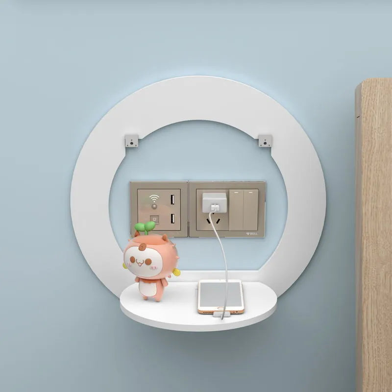 Punch-free Set-top Box Storage Rack Bedside Wall Decoration Partition Wall-hanging Flower Rack Wall-hanging Projector Bracket