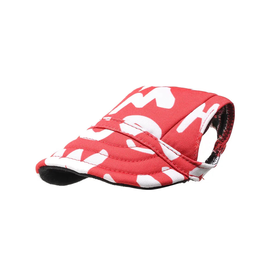 simple style canvas oxford cloth stripe pet hat