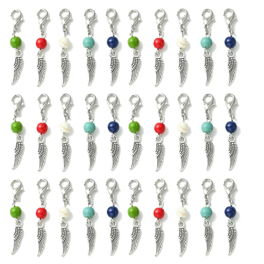 Casual Elegant Artistic Alloy turquoise Unisex Bag Pendant Keychain