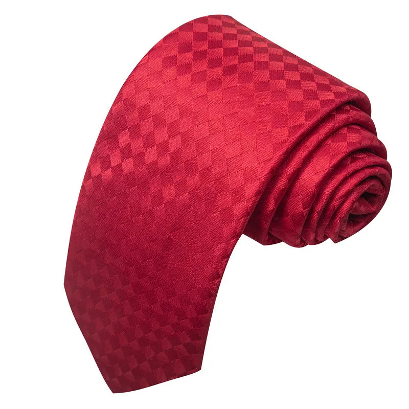 business formal solid color cashew nuts flower polyester yarn men's tie