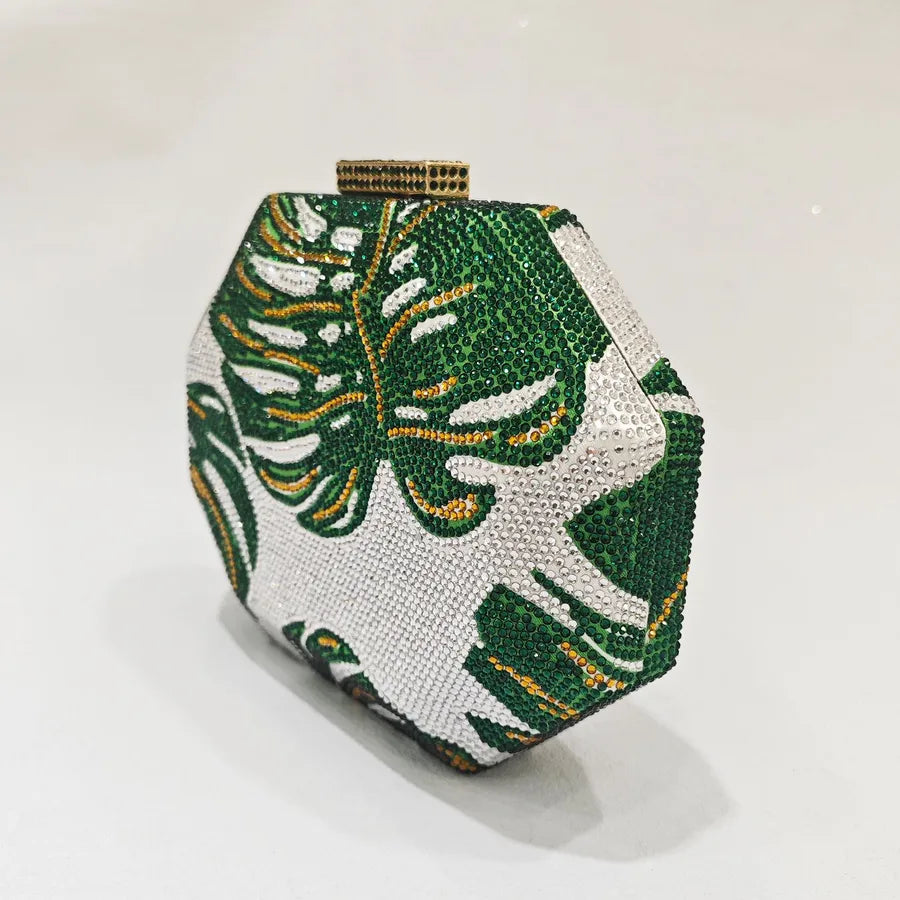 pu Multicolor Polygon Evening Bags