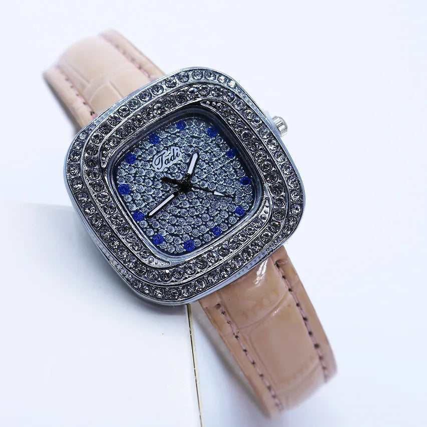 Casual Solid Color Buckle Quartz Women's Watches