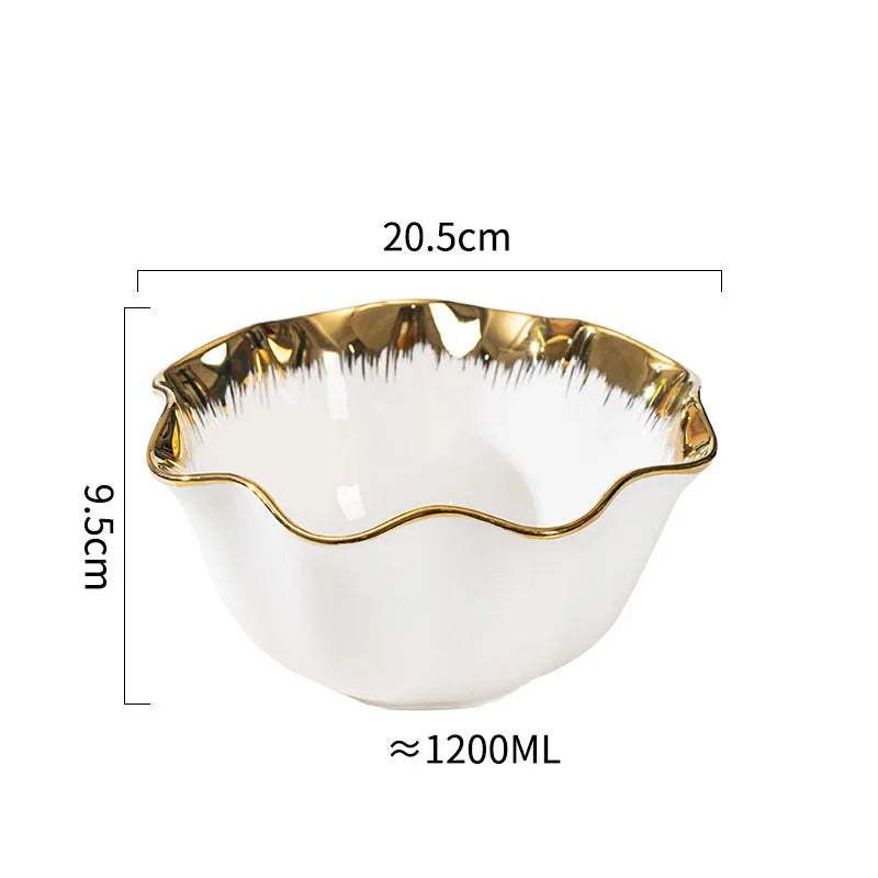Casual Elegant Glam Solid Color ceramics plate Bowl 1 Piece