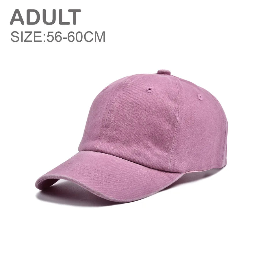 Children Unisex Streetwear Solid Color Baseball Cap