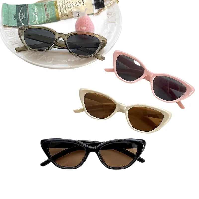 Children's new sunglasses simple frame color men and women treasure Han Feng ins round frame sunglasses clear travel style