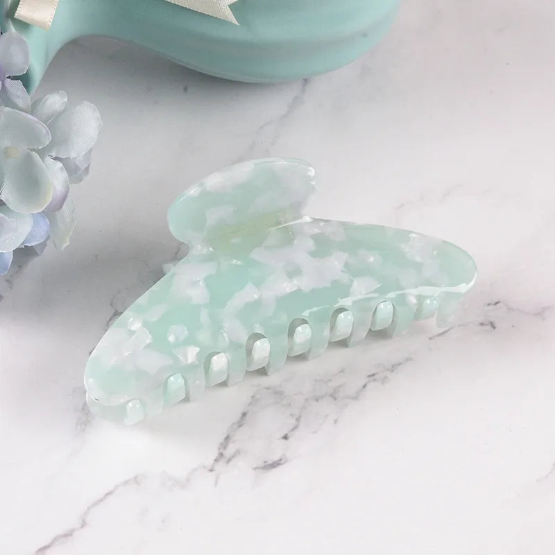 New Style Large Size Acetate Shark Clamp Hair Clip Women Luxury Fashion Hair Accessories Hair Claw For Thick Hair Tail