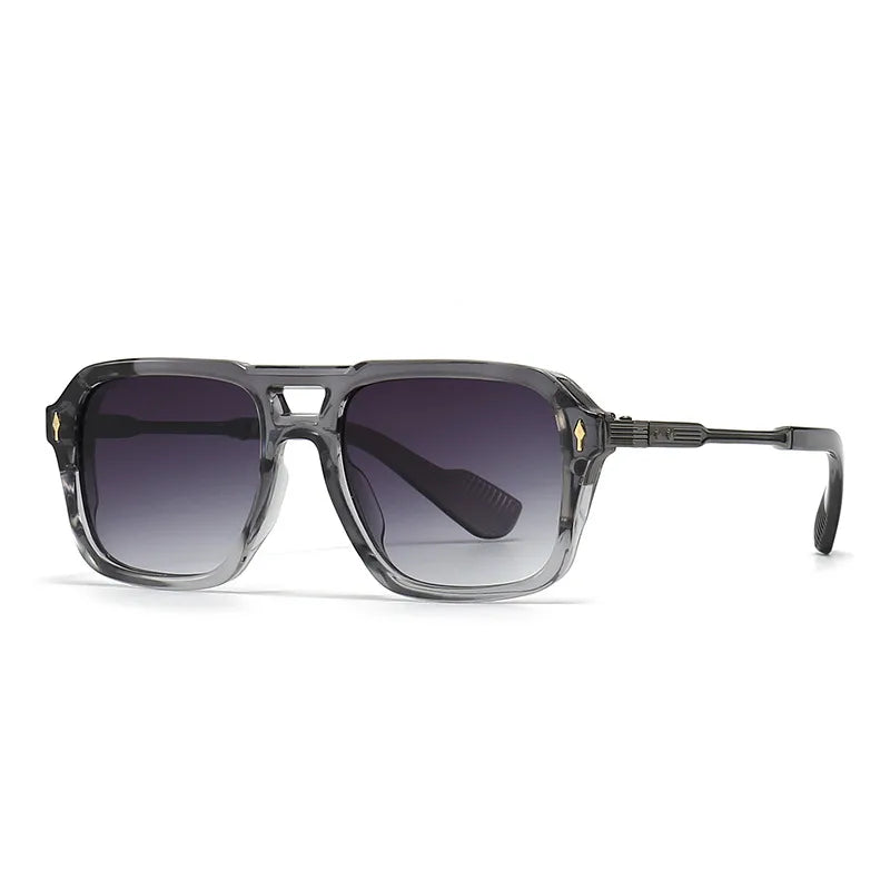 streetwear solid color pc square full frame men's sunglasses