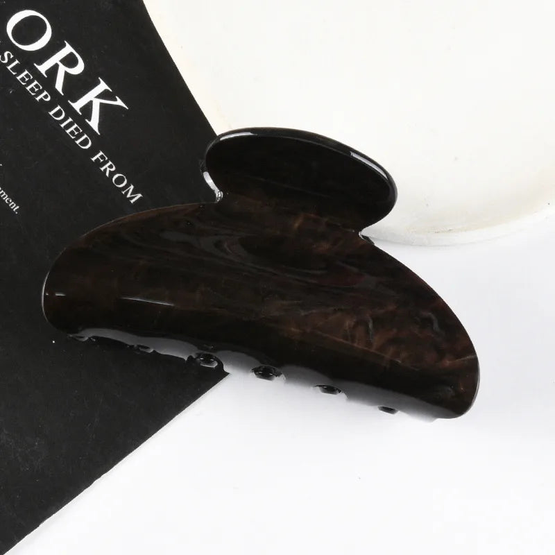 New Style Large Size Acetate Shark Clamp Hair Clip Women Luxury Fashion Hair Accessories Hair Claw For Thick Hair Tail