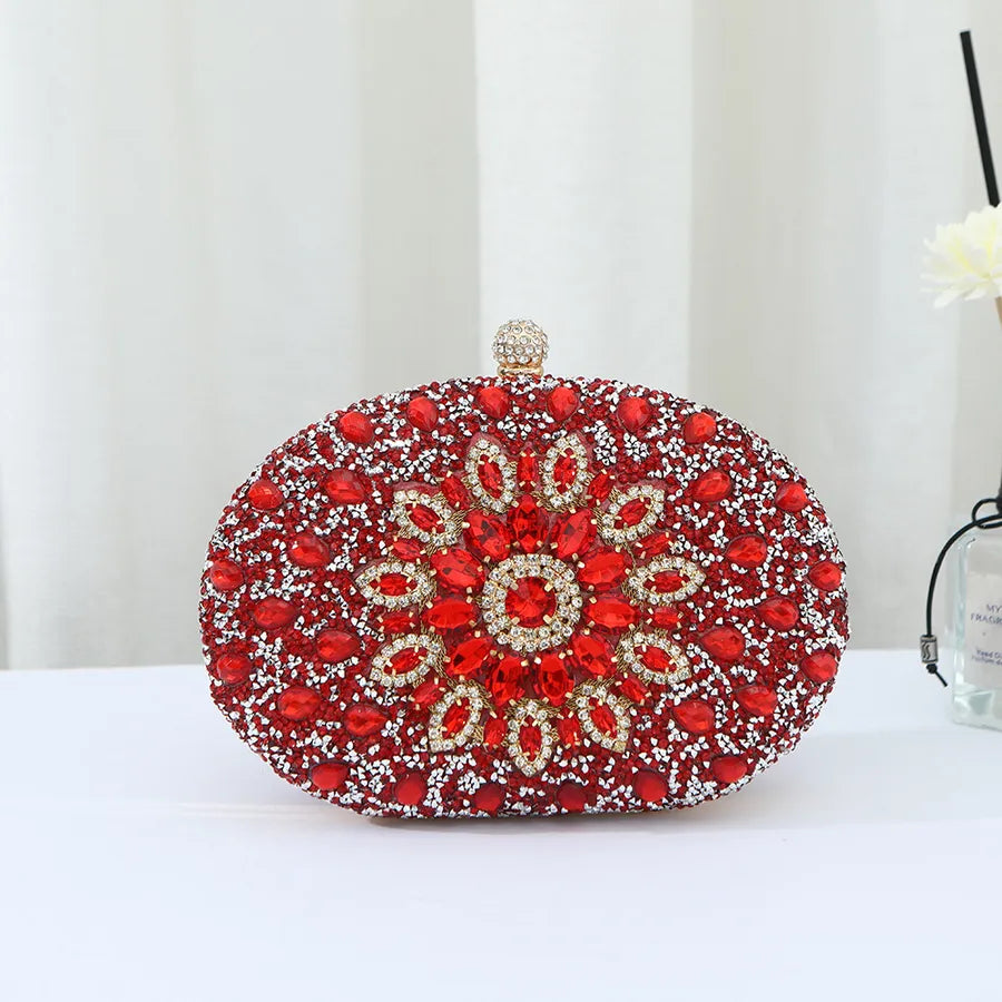 Hot-selling Evening Bag Sunflower Diamond-encrusted Party Clutch Bag Fashionable Personalized All-match Bag Women's Shell Bag