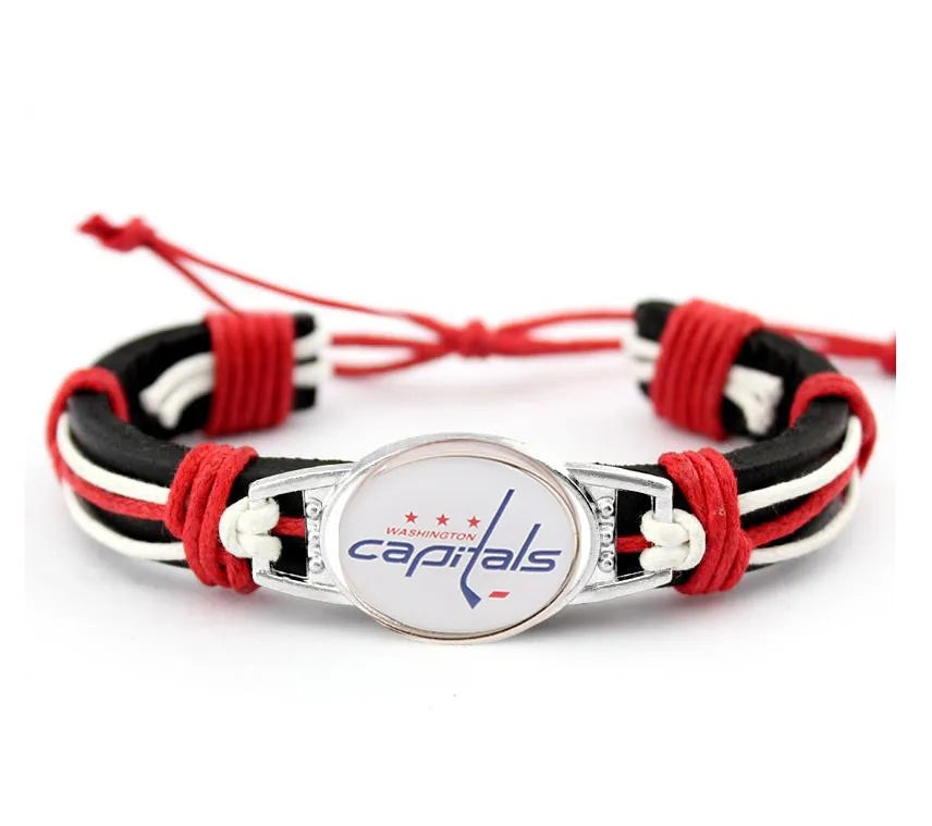 Hot NHL National Hockey League National Hockey League Leather Bracelet
