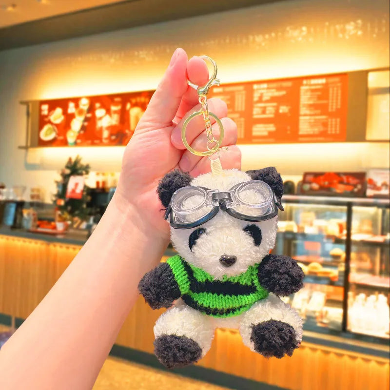 Cartoon Style Bear Polyester Women's Keychain