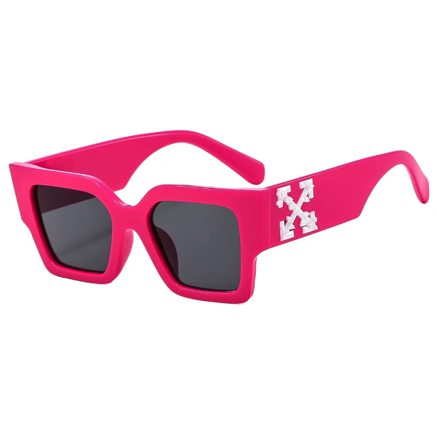 Basic Simple Style Geometric Ac Square Full Frame Men's Sunglasses