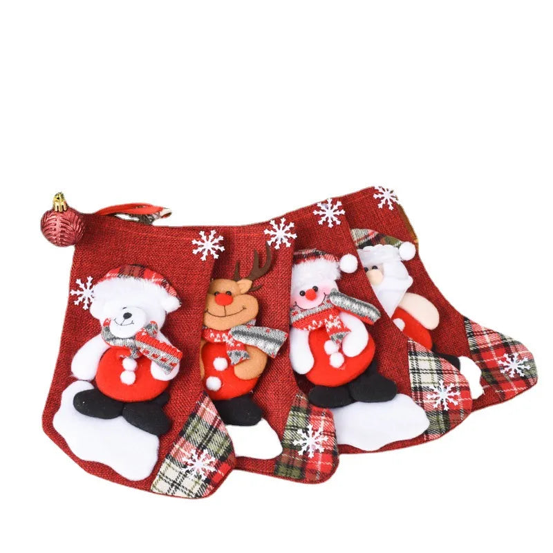 christmas cute santa claus snowman cloth party christmas socks