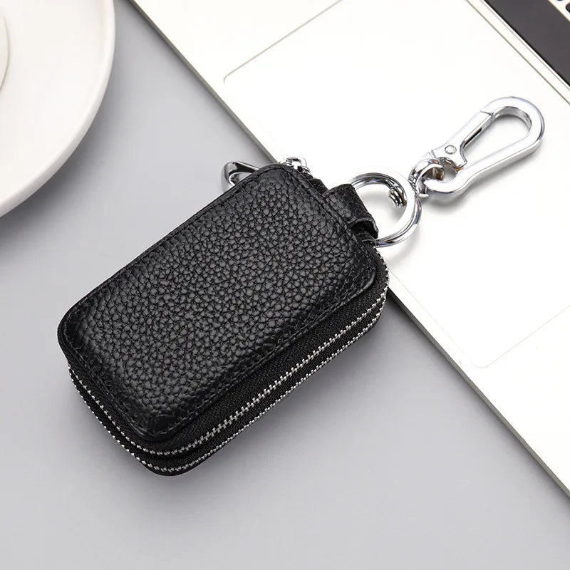 unisex classic style solid color leather