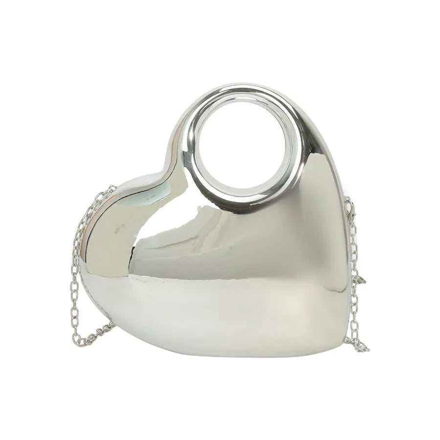 New Acrylic Bag Women's Crossbody Box Bag Stone Bag Banquet Summer High-end Peach Heart Evening Bag