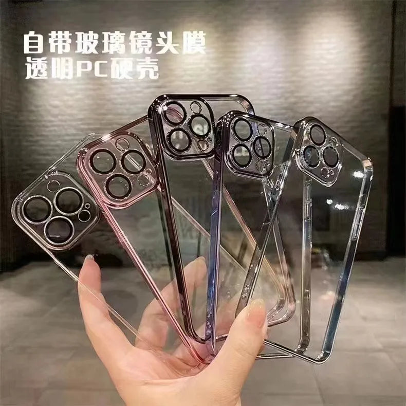simple style transparent plastic   phone accessories