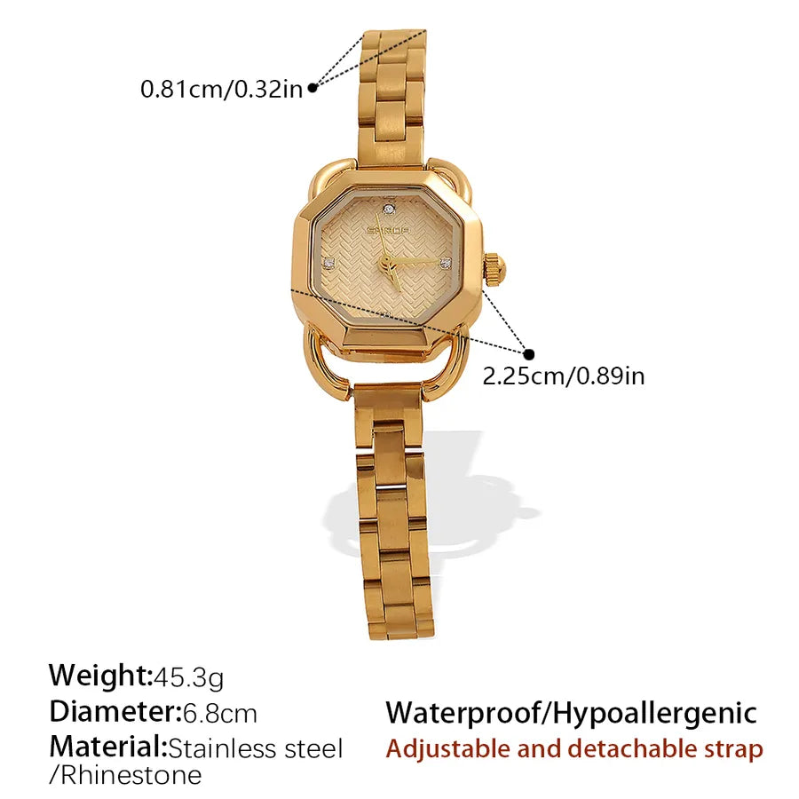 Elegant Vintage Style Commute Round Electronic Watch Women's Watches