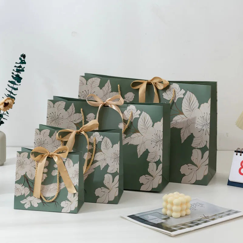 shopping packaging clothing gift jewelry portable kraft paper bags
