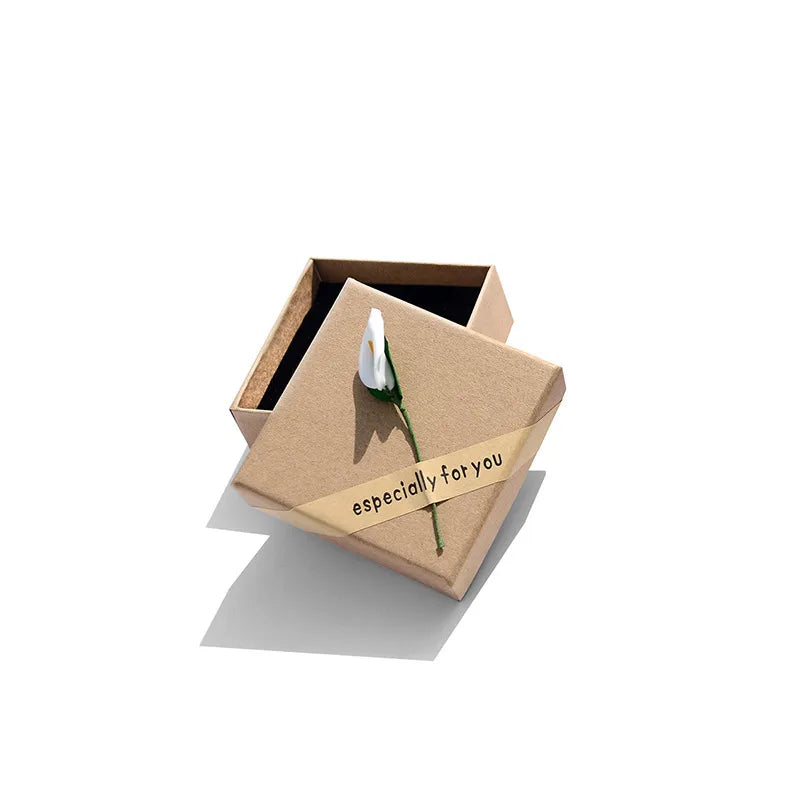casual solid color pu leather jewelry boxes 1 piece