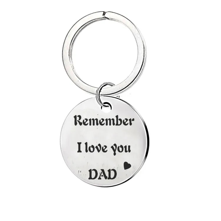 father's day stainless steel keychain wholesale