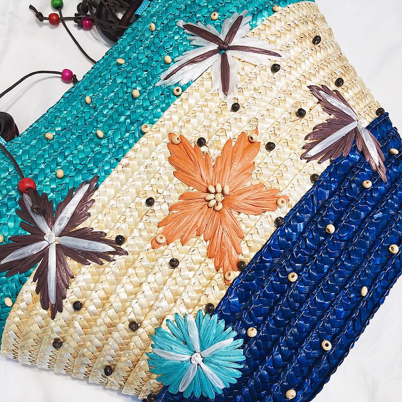 summer new fashion handbag shoulder bag korean fashion messenger bag wild straw bag wholesale