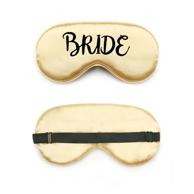 bride and bridesmaid artificial silk eye shield adjustable elastic wedding game bridesmaid gift