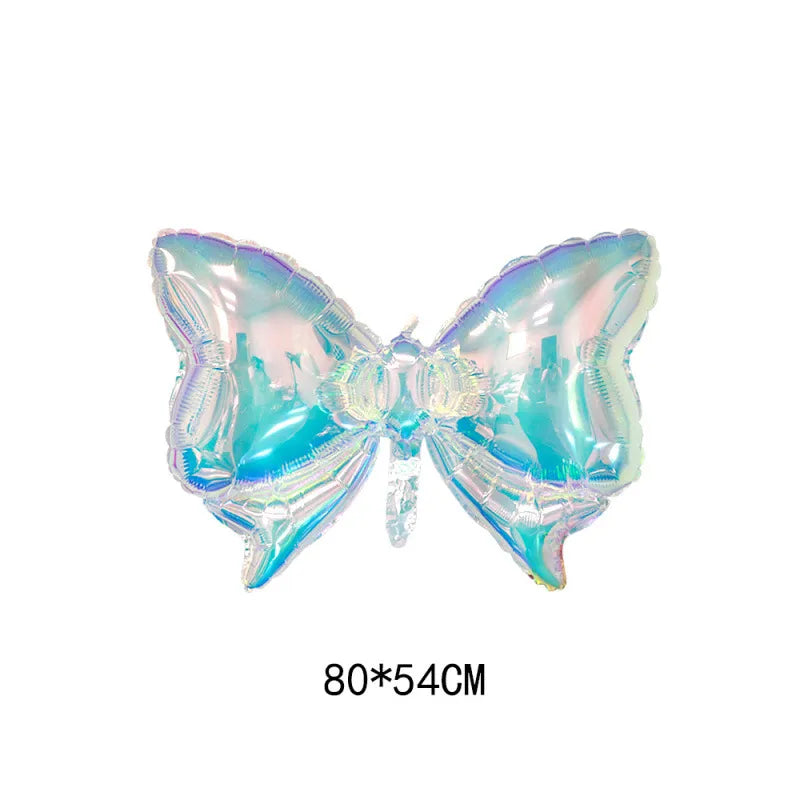 Birthday Casual Sweet Star Heart Shape Butterfly Aluminum Film Party Festival Balloons