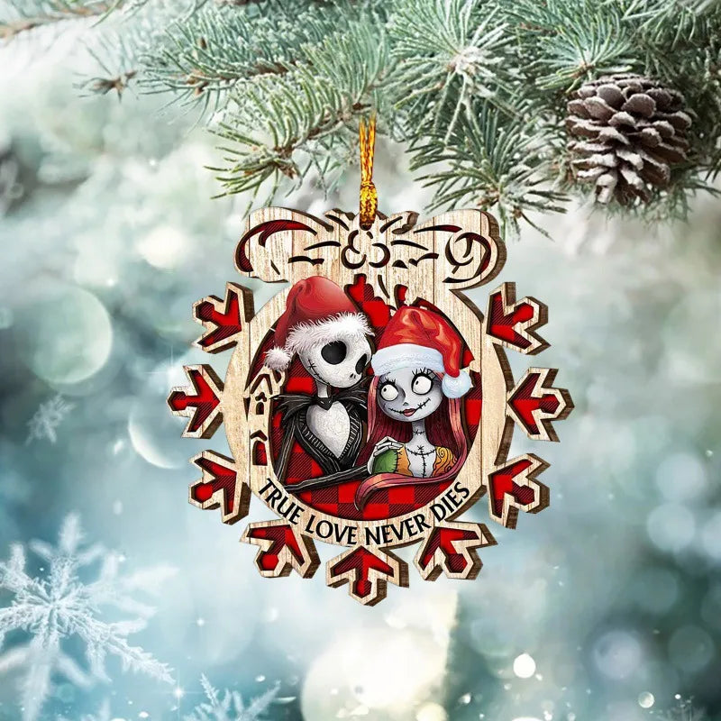 Christmas Fashion Cartoon Wood Party Hanging Ornaments