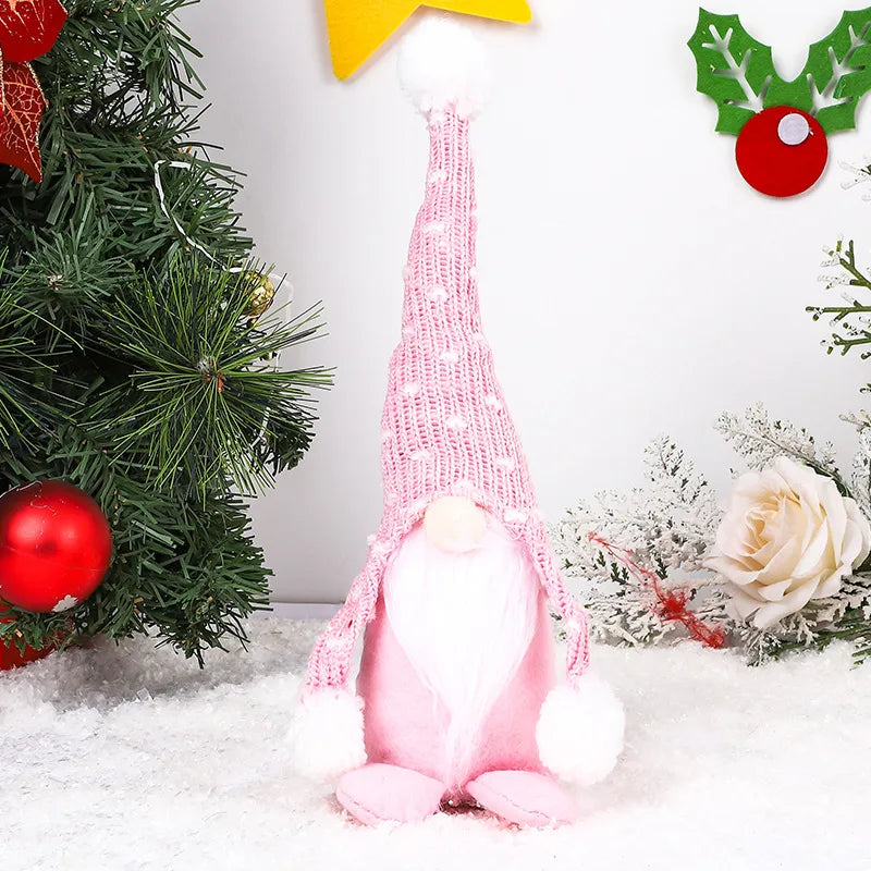 Christmas Cartoon Style Pastoral Color Block Holiday Festival Ornaments