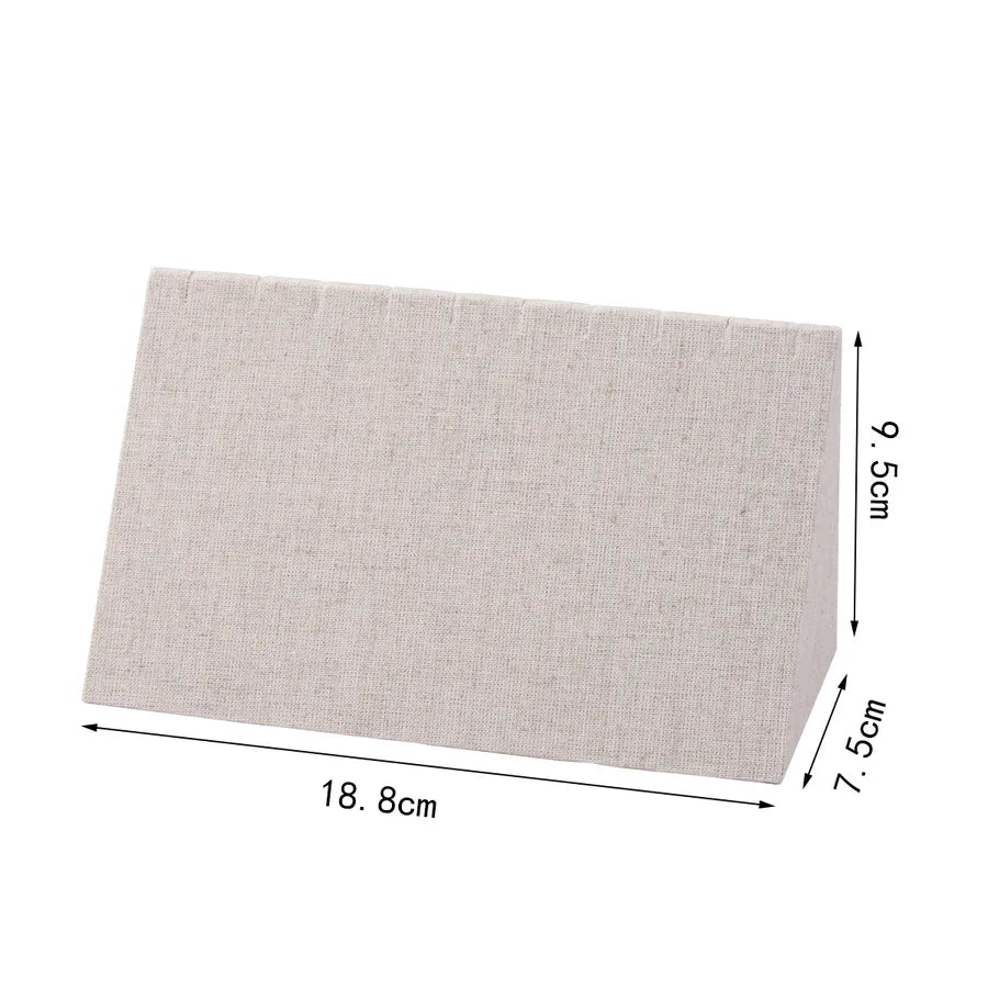 1 Piece linen Elegant Retro Geometric Solid Color Jewelry Display Jewelry Rack