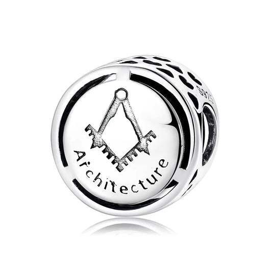1 Piece 925 Sterling Silver Geometric Round Jewelry Accessories