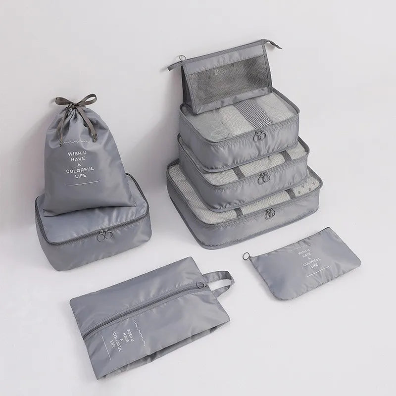 casual solid color cloth storage bag