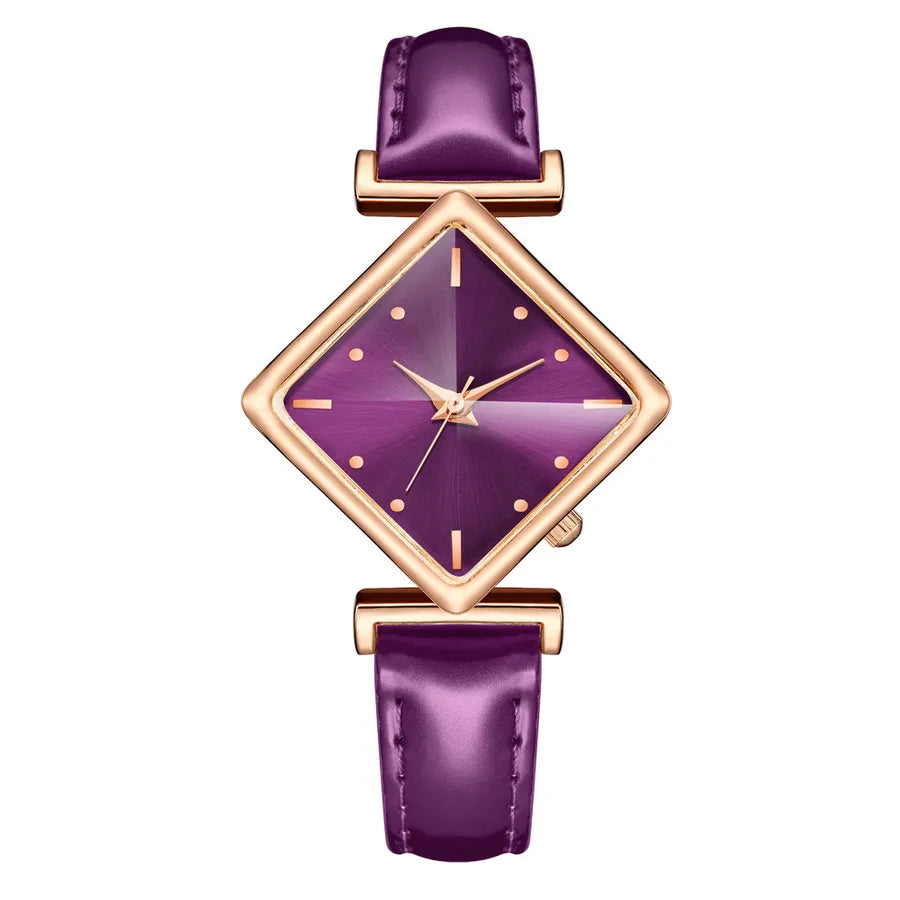 trendy fashion bright belt wrist diamond dial quartz ladies belt watch