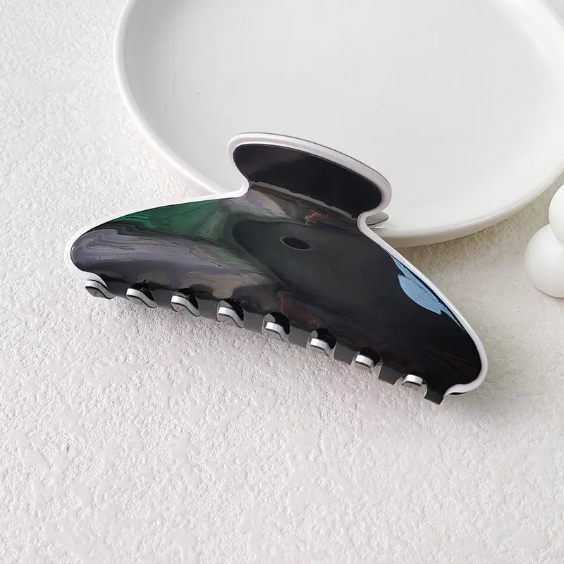 New Style Large Size Acetate Shark Clamp Hair Clip Women Luxury Fashion Hair Accessories Hair Claw For Thick Hair Tail