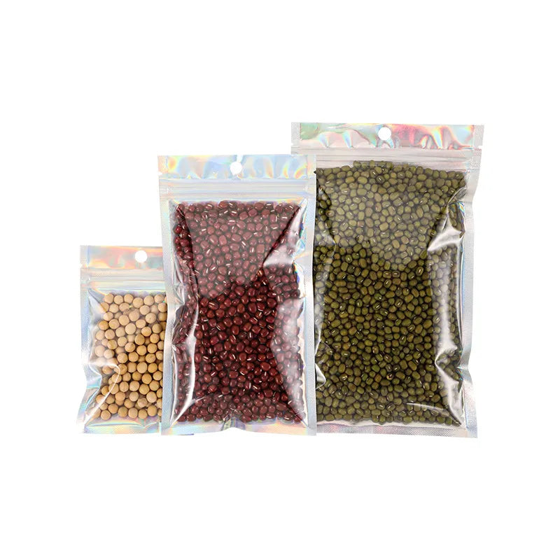 fashion solid color plastic food packaging bag