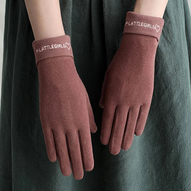 Women's Basic Simple Style Solid Color Gloves