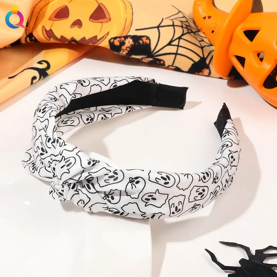 Halloween Retro Women's Color Block Printing Hair Band