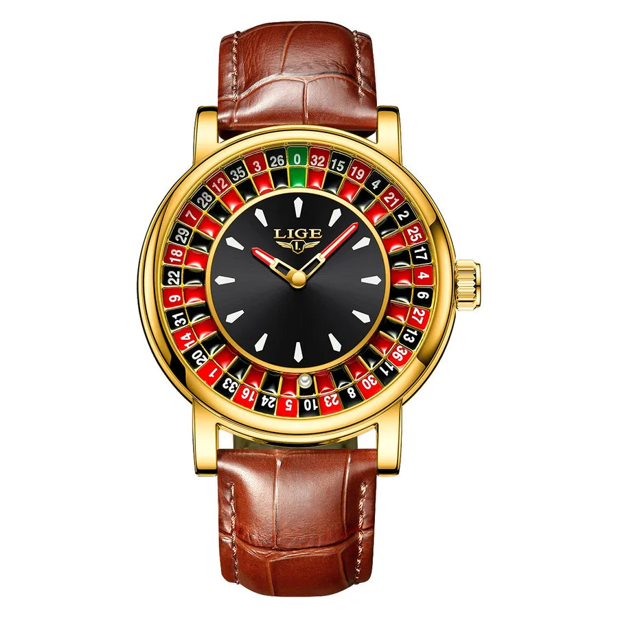 Casual Retro Solid Color Buckle Quartz Watch