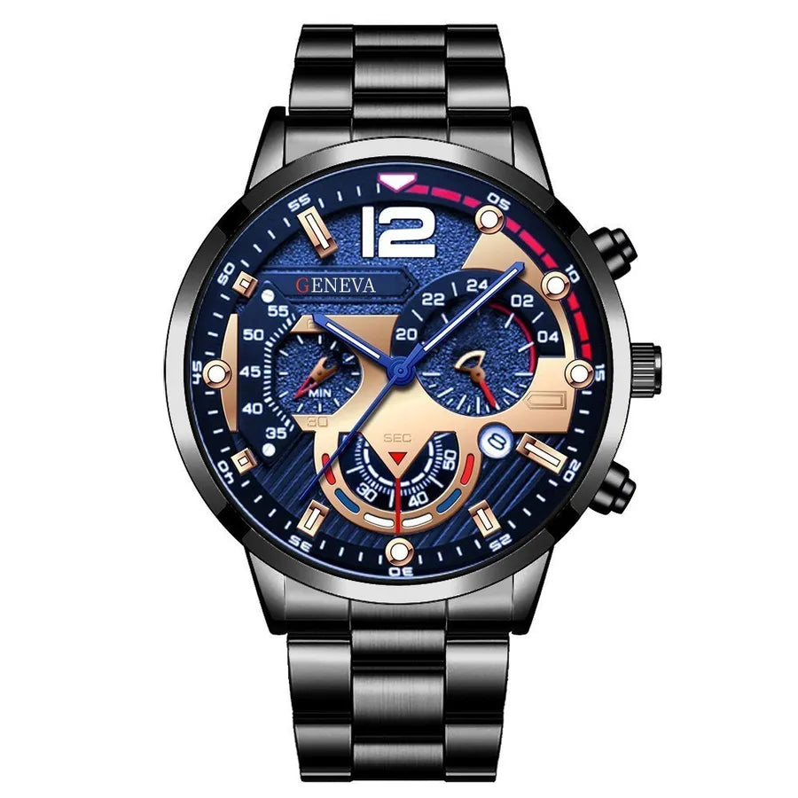Casual Number Buckle Quartz Men's Watches