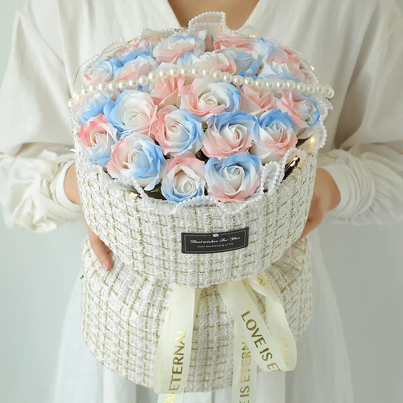 romantic flower soap flower date bouquet