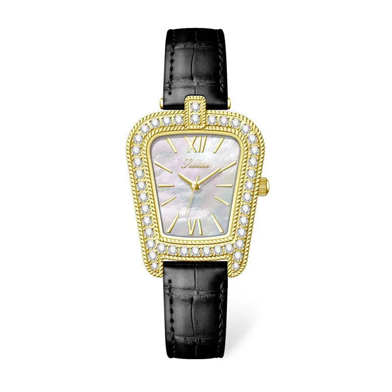Casual Simple Style Solid Color Buckle Quartz Watch